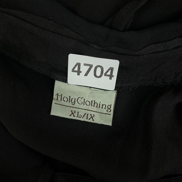 Holy Clothing Dress Women XL 1X Black Juliette Maxi Celtic Renfaire Caplet Gown - Picture 9 of 12